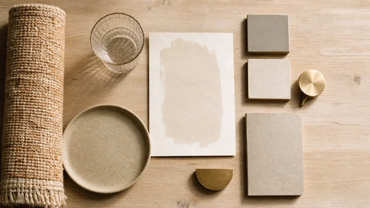 Conseils déco : palette 3 couleurs beige, matières chaleureuses