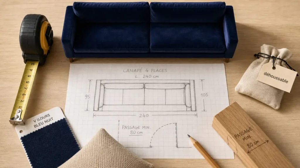 Canapé 4 places : le bon équilibre entre confort, espace et style