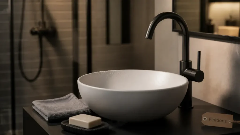 Noir mat, encastrable ou chromé : quelle robinetterie de salle de bain choisir ?