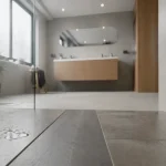 Sol salle de bain : carrelage antidérapant, vinyle et parquet (zones au sol)