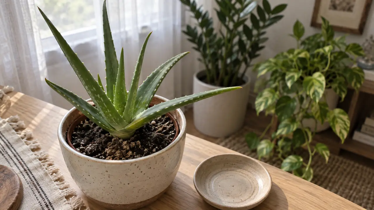 Plantes d intérieur facile : aloe vera en pot, oublis d’arrosage