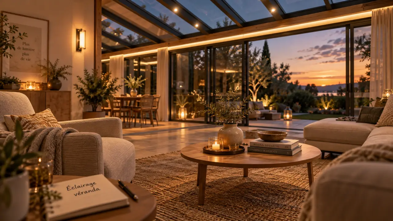 Éclairage véranda intérieur : spot LED mal placé qui éblouit